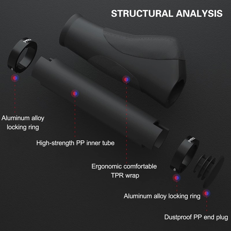 Bike Handlebar Grips Anti-Slip Cycling Bicycle Handlebar Locking Grips