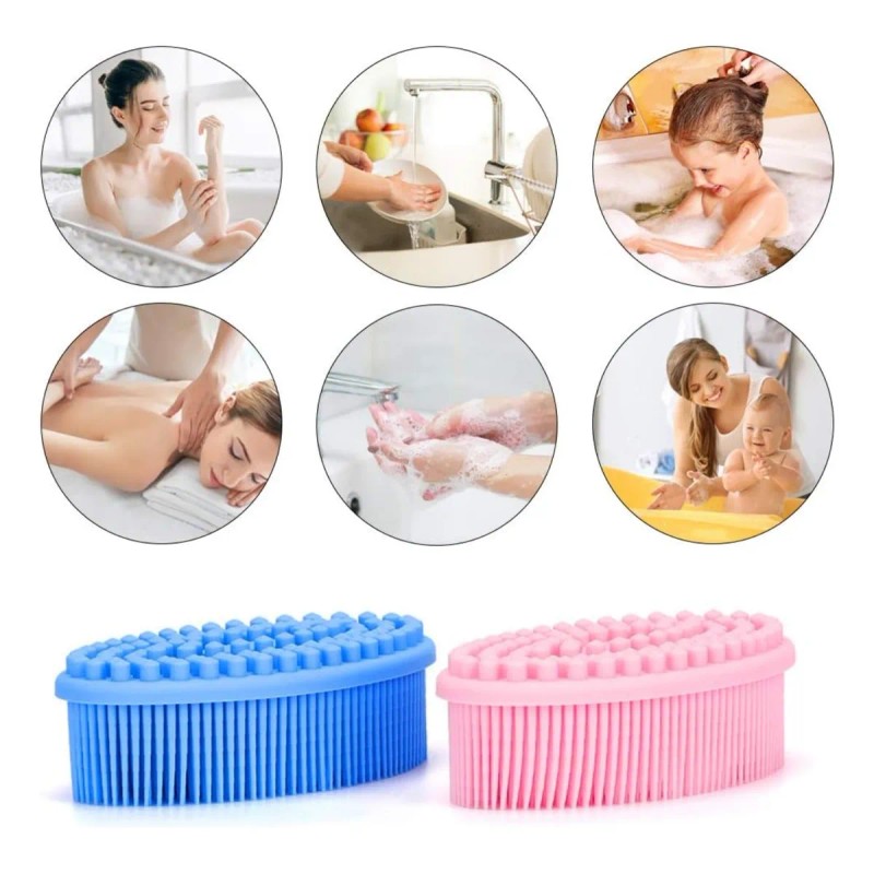 Limpieza Facial Y Corporal Cepillo Silicona Suave Flexible F