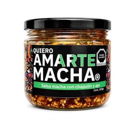 Quiero Amarte Macha, salsa macha con chapulín y ajo, 300g