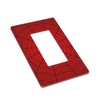Mdulftar Red Spider Web Single Rocker Wall Plate 1 Gang