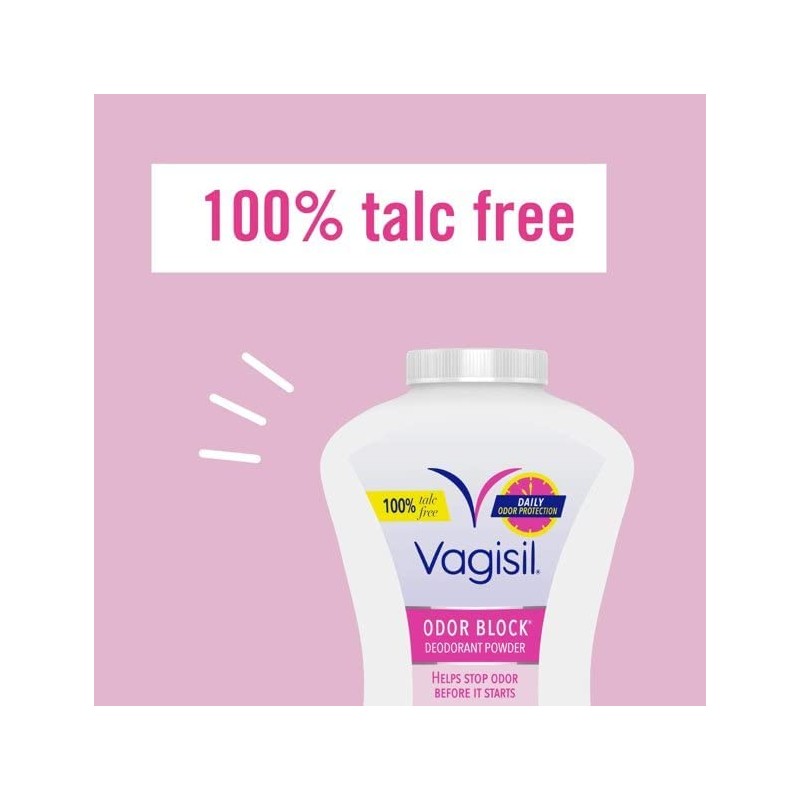 Vagisil Deodorant Powder 8 oz (Pack of 3)