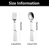 2 PCS Foldable Forks and Spoons Set, Tainless Steel Foldable