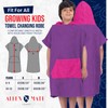 ALLEN & MATE 100% COTTON Kids Beach Poncho Towel -