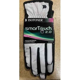 Isotoner Womens Smart Touch Gloves (multi)  with Ultra Plush Liner Platinum M/L