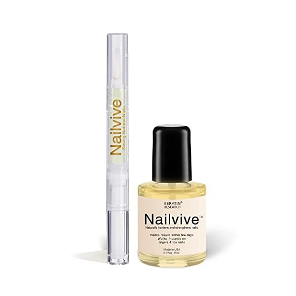 NAILVIVE Nail Serum Powerful Magic-like Silk Proteins Proven Natural Formula Strengthening Hardening nails Instantly Prevents Splits Chips Peels Cracks on Your Nails
