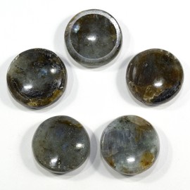 35mm Labradorite Stand for Sphere/Egg Polished Worry Stone Natural Spectrolite Crystal Azure Flash Feldspar Mineral Stone - Africa (1PC)