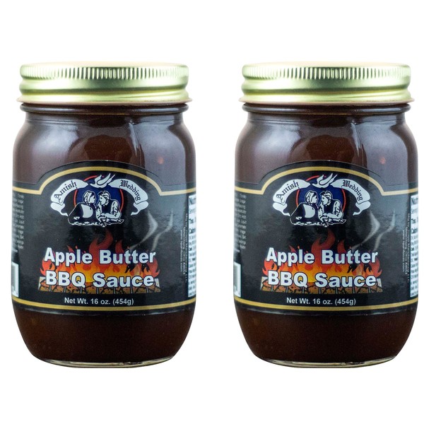 Amish Wedding Apple Butter BBQ Sauce 15 Ounces (Pack of 2)
