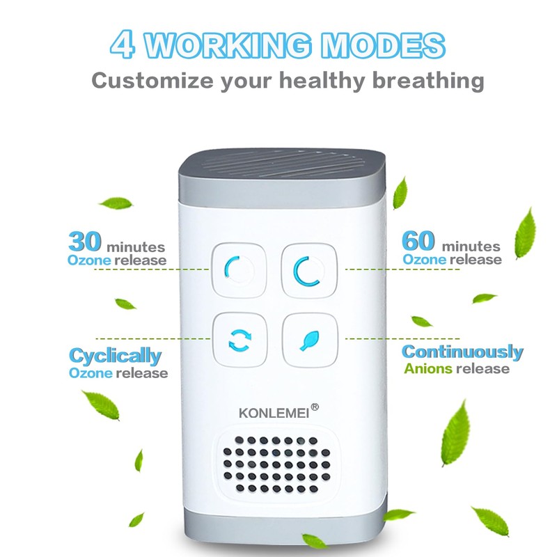 Ozone Air Purifier, Quickly Purifying Air and Eliminate Odor, Smoke