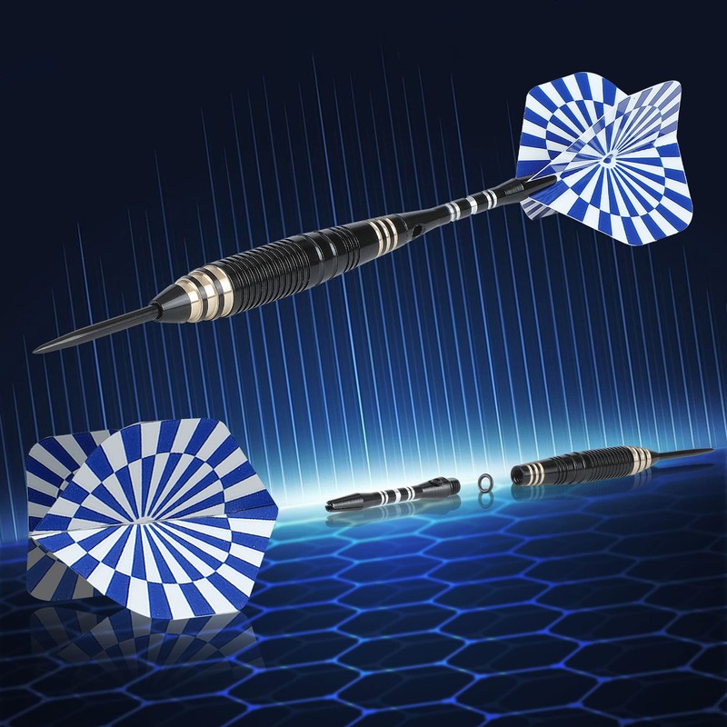 CareGames Steel Tip Darts Set Professional 24g with Carrying case,Aluminium