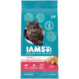 IAMS Proactive Health 7lb Indoor Cat Food with Salmon Hairball Care Weight