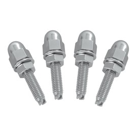 GG Grand General 50511 Chrome Acorn Nut Set- Bulk Pack Set of 4