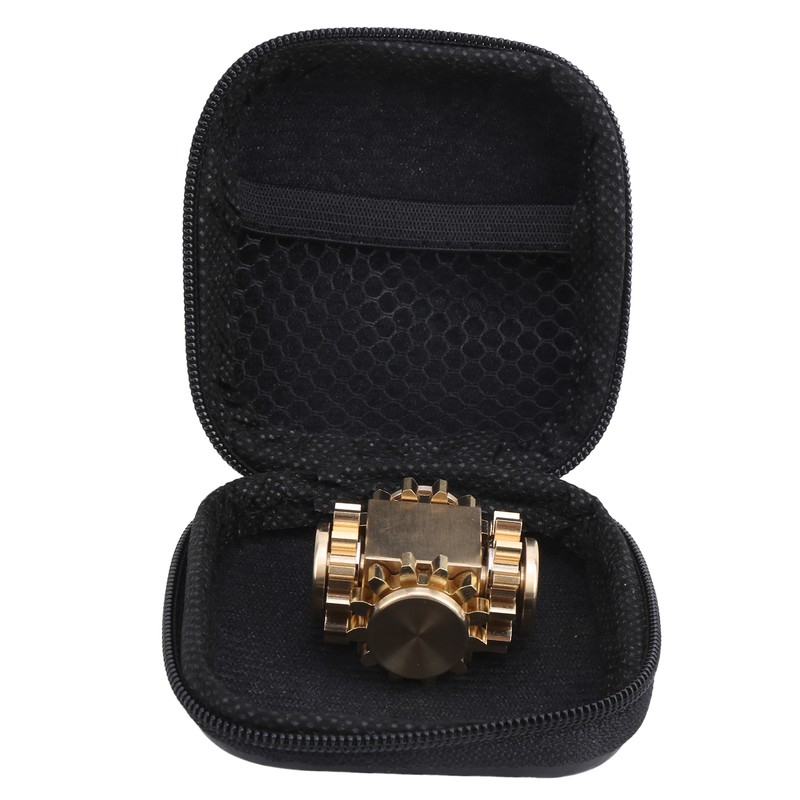 Cube Shaped Gear Fingertip Gyroscope Decompression Toys Stress Relief for