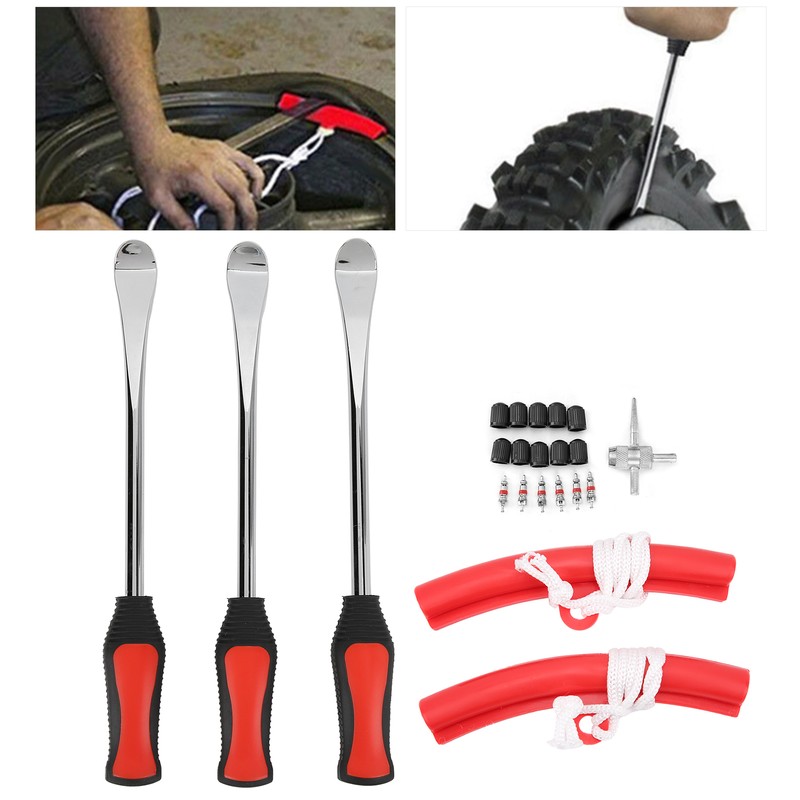 Tire Spoon Lever Iron Tool Set Repair Detachable Kit with