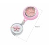 Grandios GD-HANANW Nurse Watch, Extendable Type, Clip, Reel Type, Flower,