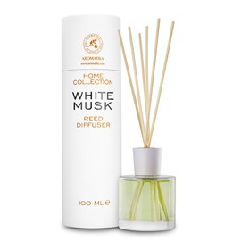 Reed Diffuser White Musk 3.4 Fl Oz - Room Fragrance - Home Fragrance - Air Freshener - Scented Diffuser - Pure Aroma - Gift - Aromatherapy - Spa - Home - Office - Boutique