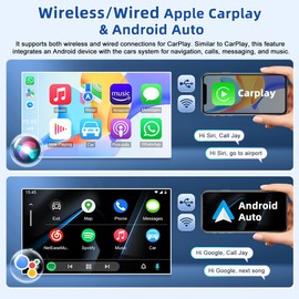 Android 13 Car Stereo Radio w/CarPlay &Android Auto for Mitsubishi Outlander 2020-2022, 10 Inch Touch Screen Car Stereo Replacement, 2+ 32G, with Bluetooth WiFi FM GPS Mirror Link SWC Backup Camera