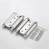 CENPEK 2PCS 3 Inch Stainless Steel Two-Way Hinge Double Opening