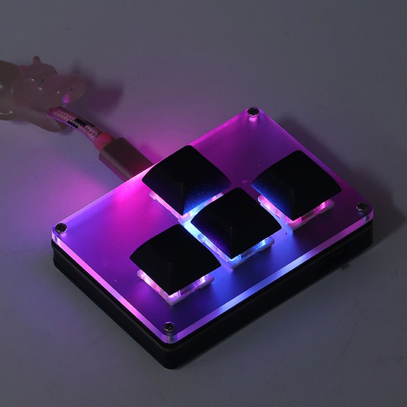 Type C Wireless Mechanical Keyboard 4 Key 2.4G USB BT