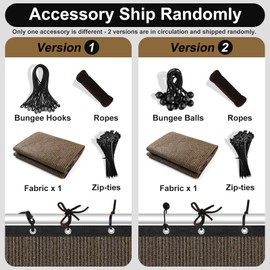 Artpuch 90% Sun Shade Cloth, 4 x 8 FT Pergola Shade Cover Canopy with Grommets, Sun Screen Fabric Tarp for Patio, Outdoor, Garden, Backyard, Mocha