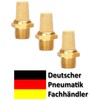 Pneumatic Silencer Made of Sintered Bronze 1/4 Inch Set of