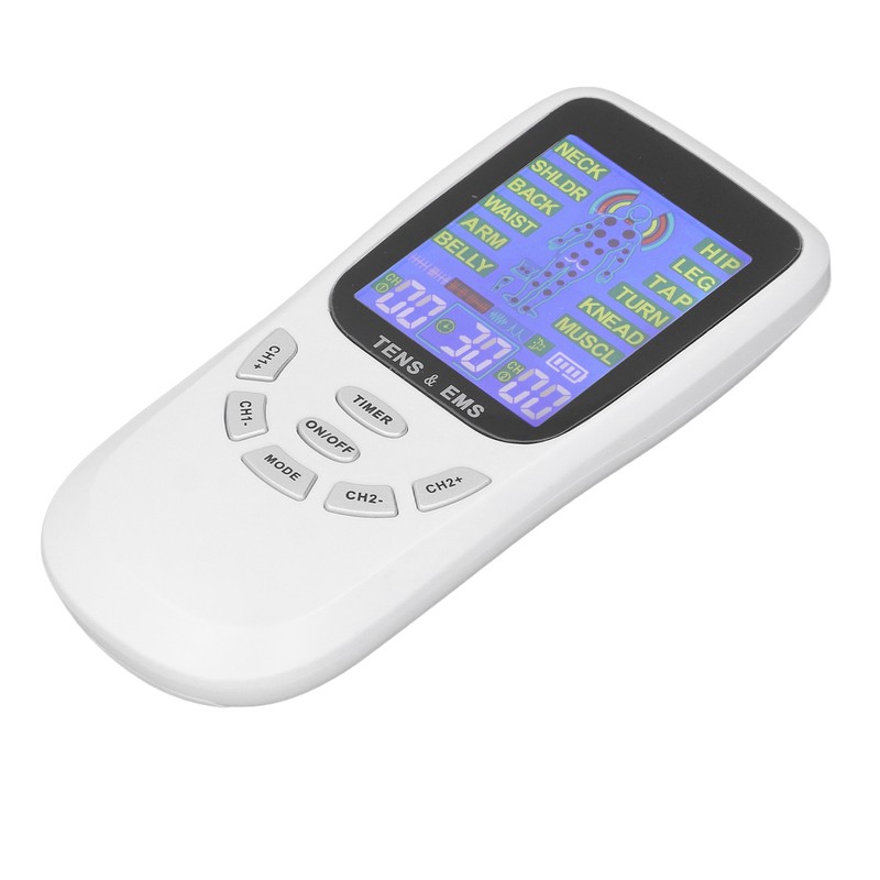 Rechargeable TENS Machine Neck Massaging 12 Modes Micro Current Digital