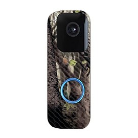 MightySkins Carbon Fiber Skin Compatible with Blink Video Doorbell - Tree Camo | Protective, Durable Textured Carbon Fiber Finish | Easy to Apply, Remove, and Change Styles | Made in The USA