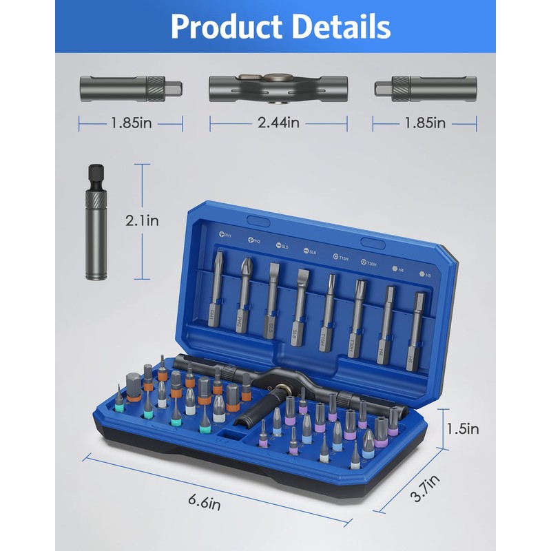 42 in 1 Magnetic Screwdriver Set, AMIR Screwdriver Set with
