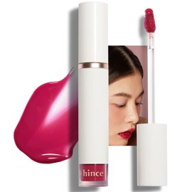 HINCE Mood Enhancer Water Liquid Glow - Non-Sticky & Waterproof Lip Stain for Women - Long Wearing Lip Gloss for Natural and Glass Glow - Moisturizing Liquid Makeup, 0.16 fl.oz. (INFLUENCE)
