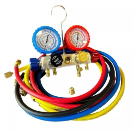 Infinity 4 Way HVAC Mini Split Diagnostic Manifold Gauge & Hose Set R32 Refrigerant