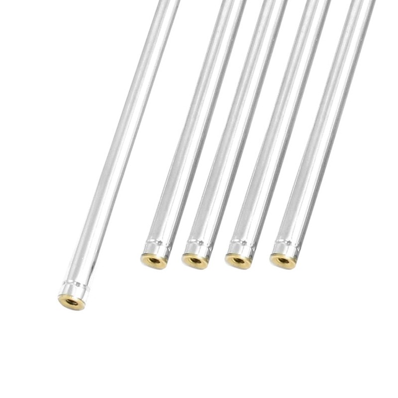 Uxcell 5 Sections Telescopic Antenna, 12 Inches 310mm Long for