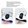 LED Nail Lamp 4 Timers Handheld with Removable Bottom Plate