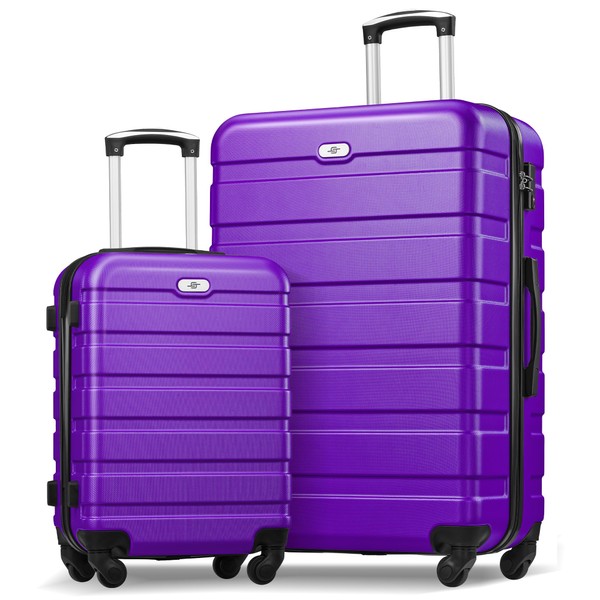 Suitour Luggage Sets 2 Piece with Spinner Wheels,Hard Shell 20