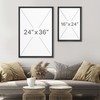 SIGNLEADER Framed Canvas Print Wall Art Set Duotone Geometric Black