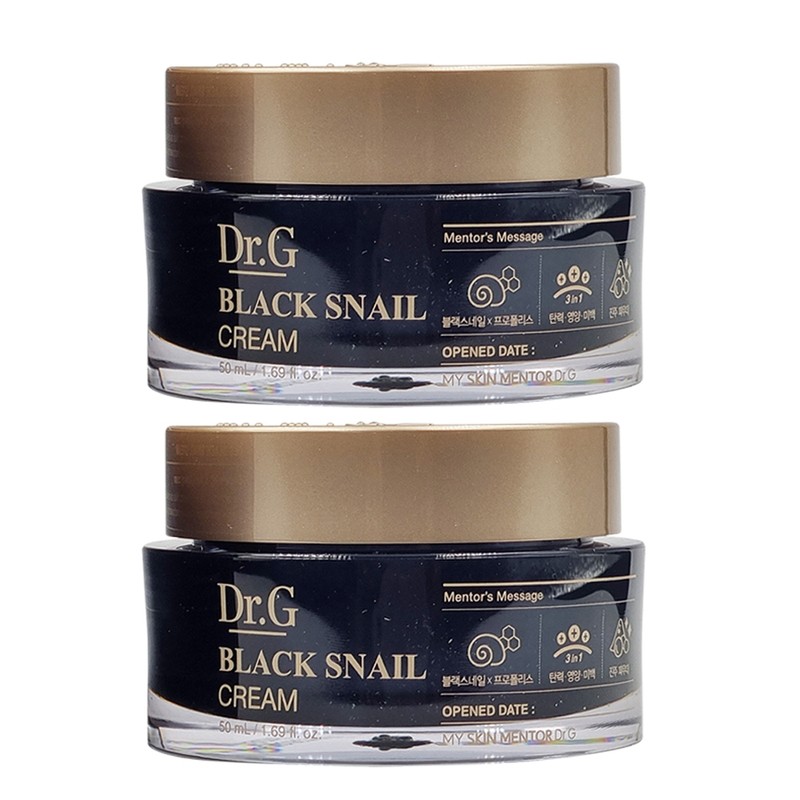Dr.G Black Snail Cream 50ml x2 Elasticity Nutrition Snail Cream