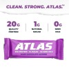 Atlas Protein Bar 20g Protein 1g Sugar Gluten Free Dark