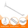 sourcing map 20pcs Clear Pegboard Hooks 6" Length Plastic Peg