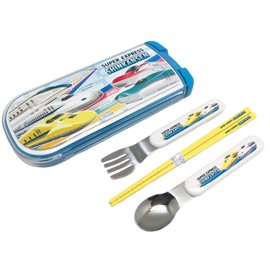 OSK CT-20 Cutlery Set, Shinkansen Pull-Out Captrio, Chopsticks, Spoon, Fork, Made in Japan, Sliding Type, Dishwasher Safe, Easy to Use, Unisex, Kids, Elementary School Students