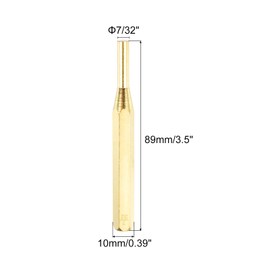 HARFINGTON 2pcs Brass Punch 7/32" Non-marring Drive Pin Punch Cylindrical Alignment Punches for Watch Repair Jewelry and Craft