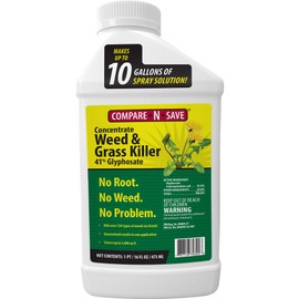 Compare-N-Save Glyphosate Concentrate Grass & Weed Killer Herbicide, 16-ounce