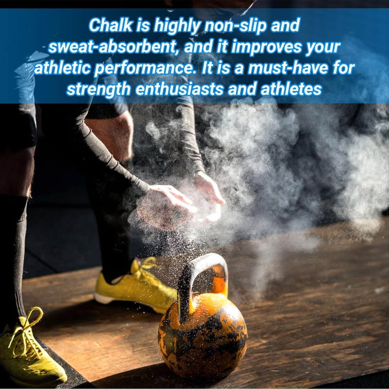 RAINFLOW Gym Chalk - 4.2OZ Loose Chalk Magnesium Carbonate Powder