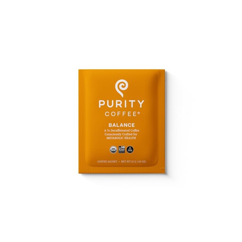 Purity Coffee BALANCE 1/3 Caffeinated Medium Roast Organic Coffee -