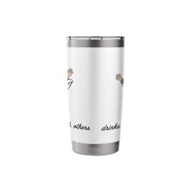 Leprechaun Martini Drink St Patrick's Day Baby Tee for Women Stainless Steel Insulated Tumbler