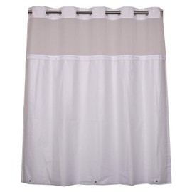 River Dream Plastic(PEVA) Snap in Shower Curtain Liner Replacement with Magnets Removable Liner (1, Plastic)