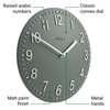 Jones Clocks® Chilli wall clock | Modern convex clock |