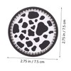 Ciieeo 2pcs Non Slip Car Cup Coasters Cow Print Mats