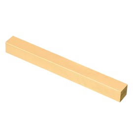 PATIKIL 3/5 x 3/5 x 6" H59 Brass Square Bar, Solid Square Mill Stock for Crafting Maintenance Electrical Architectural Decoration, Brass