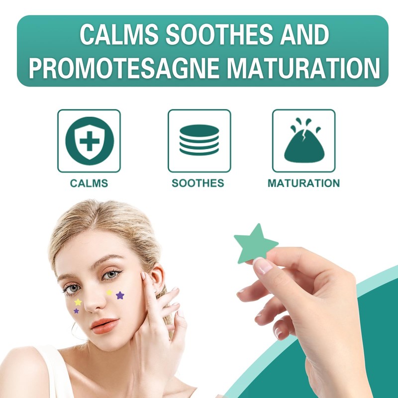 112 Counts Pimple Patch Stars, Star-Shaped Pimple Patch, Hydrocolloid Acne