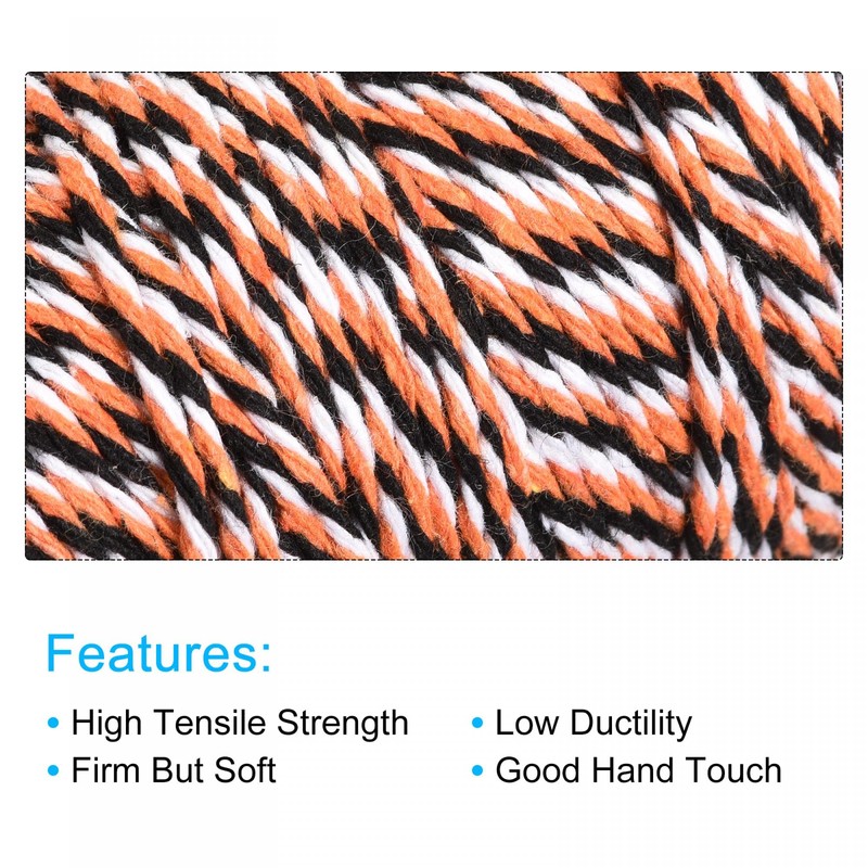 sourcing map Twine Packing String Wrapping Cotton Twine 100M/109 Yard