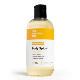Her Fantasy Box | Body Splash Hydrating Body Oil (Pineapple Creme) - Moisturizing, Non-Greasy Formula for Soft, Smooth Skin - All-Natural, Lightweight & Nourishing