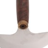 Leather Round Head Knife Walnut Wooden Handle Large Double Sided